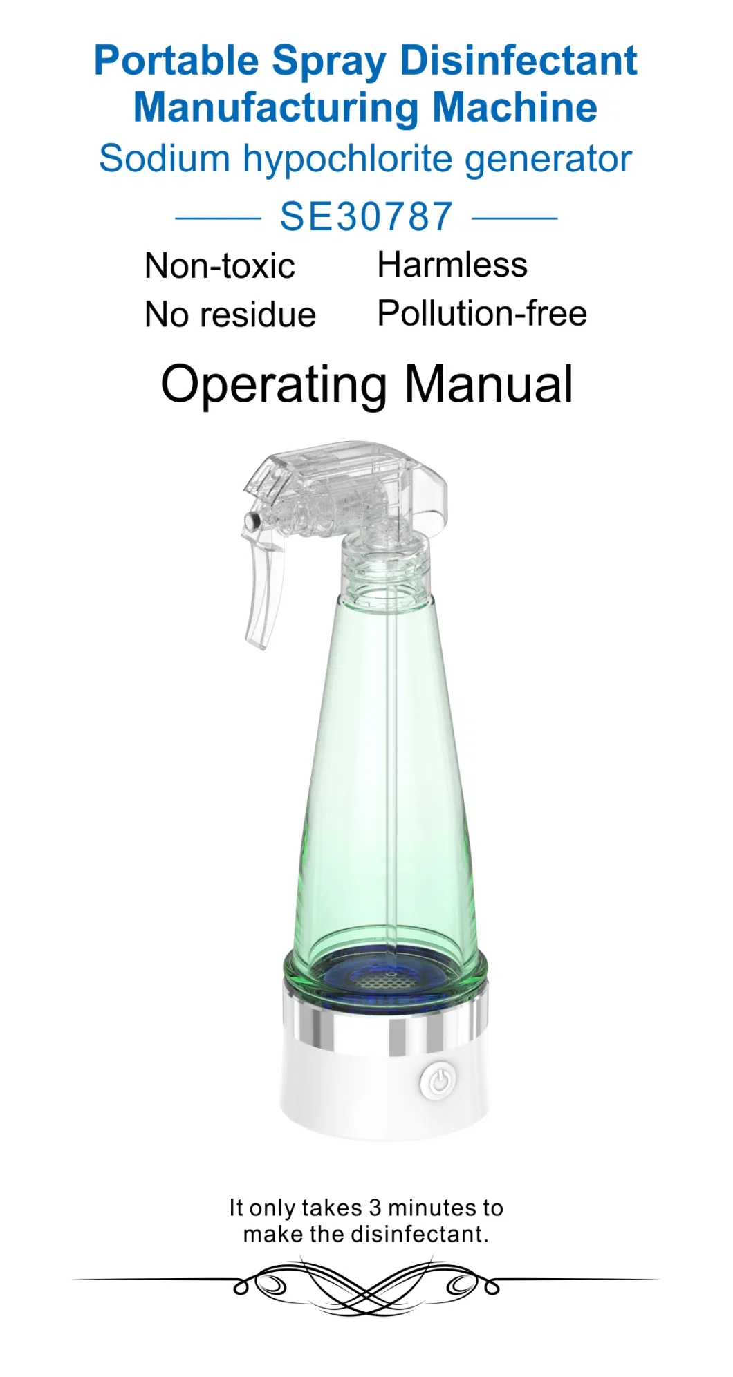 Portable Spray Disinfectant Manufacturing Machine